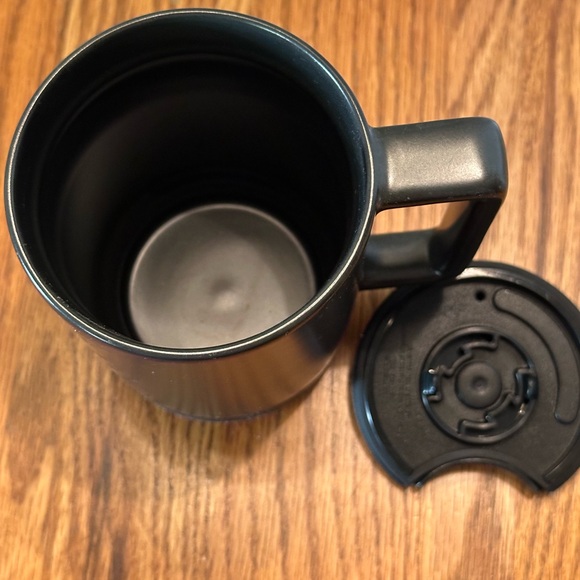 Starbucks Matte Black Office Mug Silicon Anti Slip Base 14 oz - Picture 5 of 5